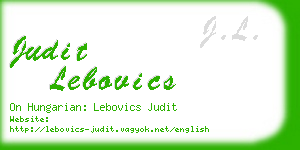 judit lebovics business card